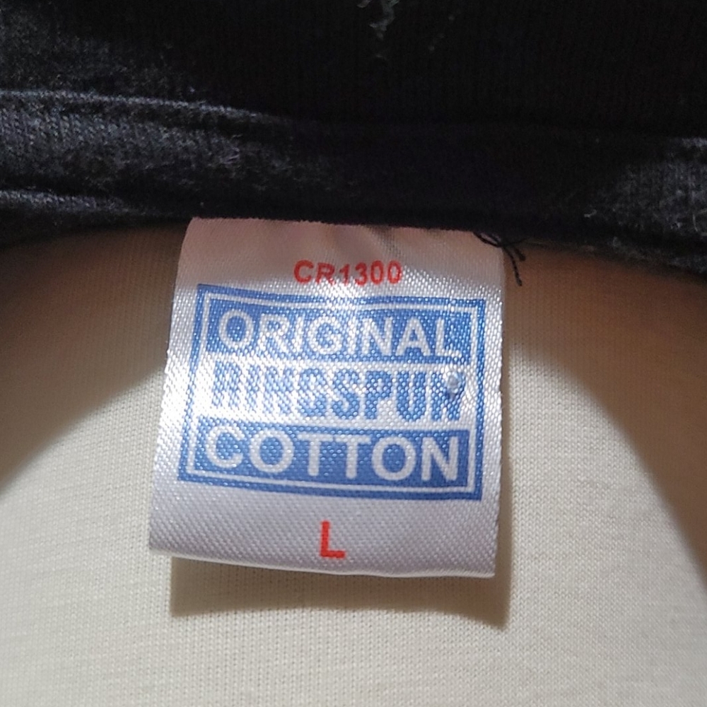 Vintage London Black Ringspun Cotton Short Sleeve Crewneck T-shirt Mens Large - Picture 5 of 7
